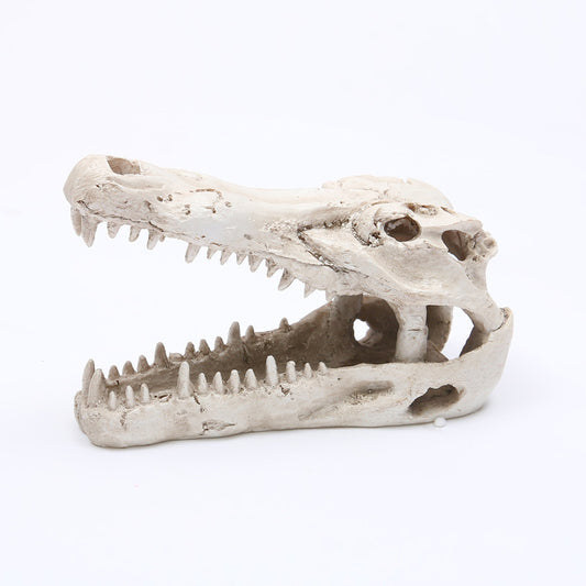 Crocodile Resin Skull for Aquarium