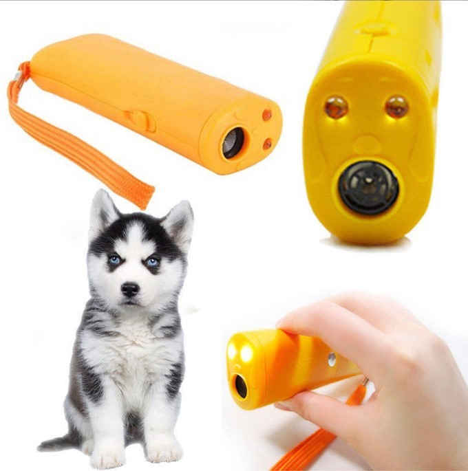 Ultrasonic Dog Dispeller Dog Trainer Barking Dog Flashlight