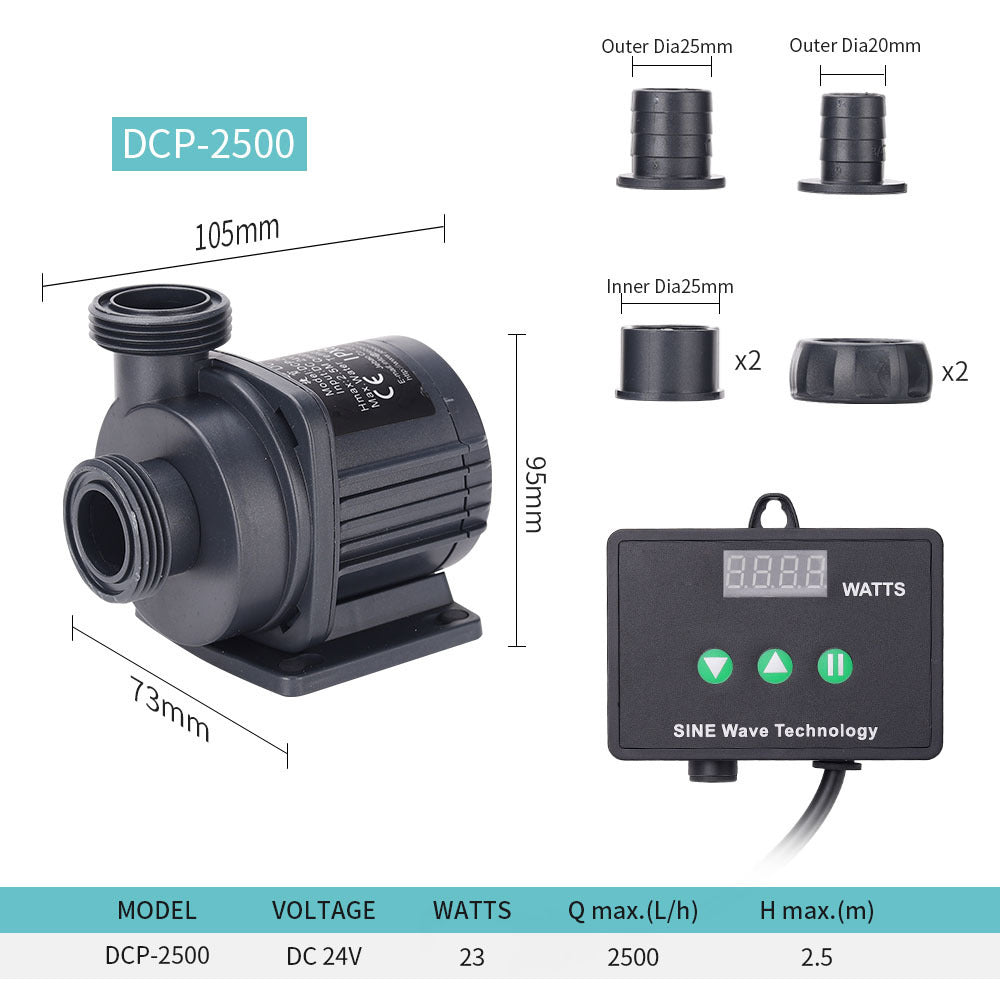 Silent Submersible Pump For Fish Tank Aquarium Pond