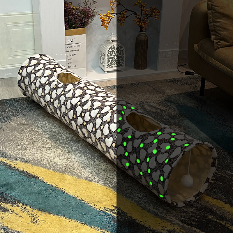 Glow In The Dark Rolling Dragon Cat Tunnel