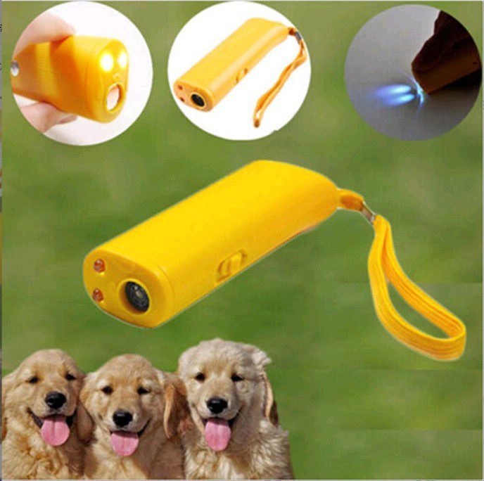 Ultrasonic Dog Dispeller Dog Trainer Barking Dog Flashlight