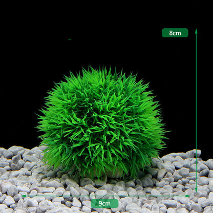 Artificial Grass Ball Aquarium Decoration