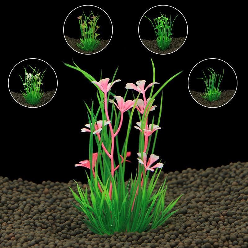 Aquarium Lily Simulation Water Plants