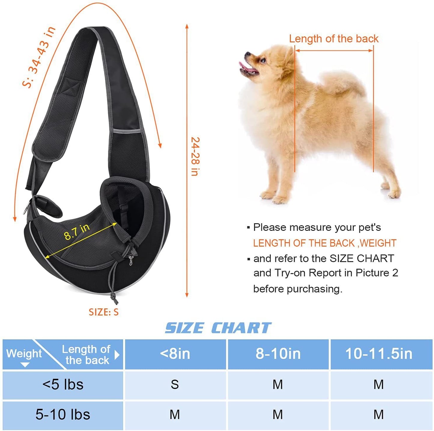 Portable Crossbody Pet Bag