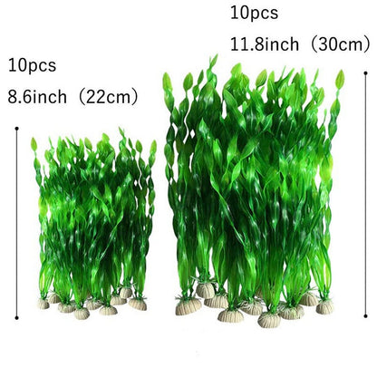 Aquarium Fish Tank Decoration Plastic Plants Bulk