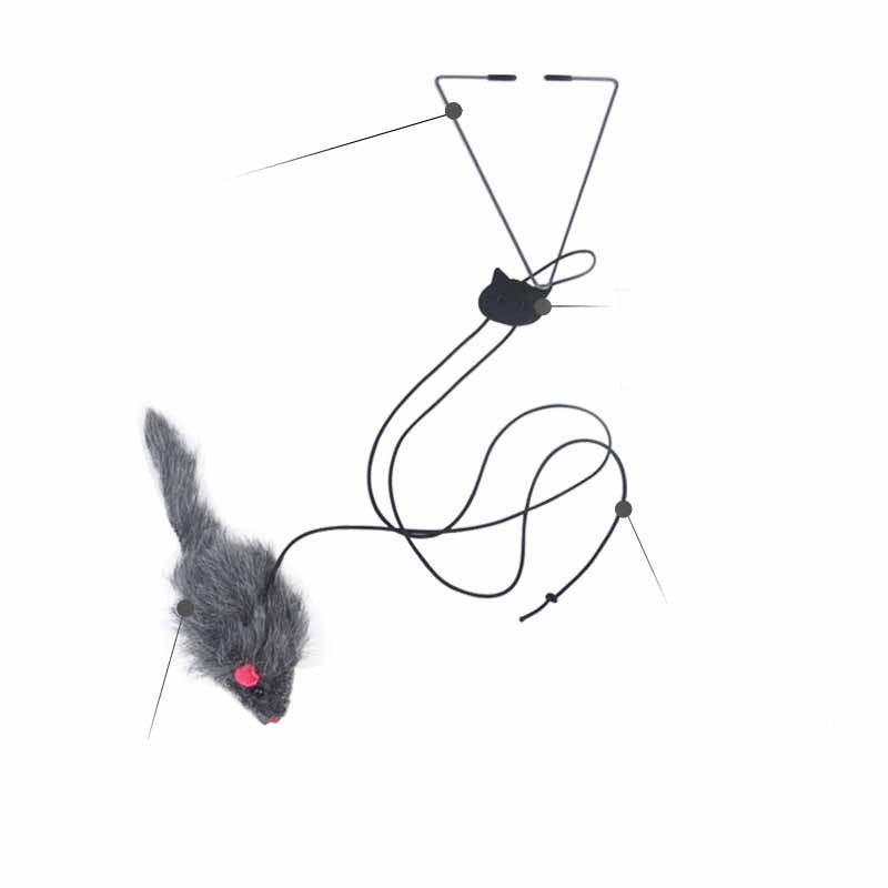 Telescopic Hanging Door Small Mouse Cat Toy