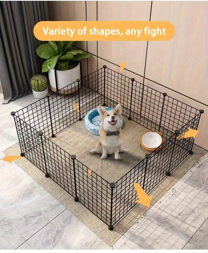 Dog Pen Indoor Dog Cage Small Medium Dog Home Isolation Door Pet Fence Kennel Dog Cage